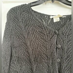 French Rags Vintage Black Knit Cardigan